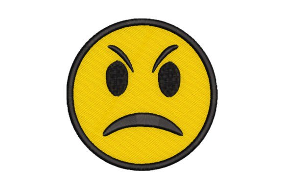 Angry Emoji: A Bold Embroidery Choice for Handmade Gifts