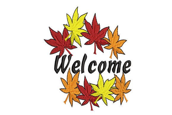 Autumn Welcome Leaves Embroidery Review