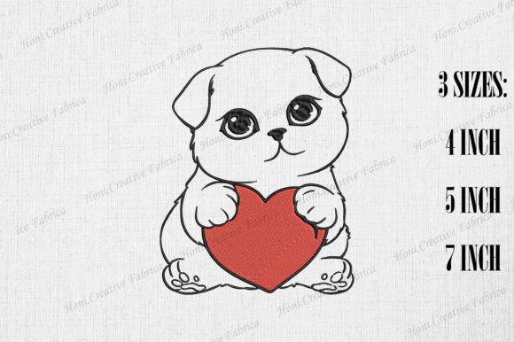 Cute Cat with Heart Valentine s Day